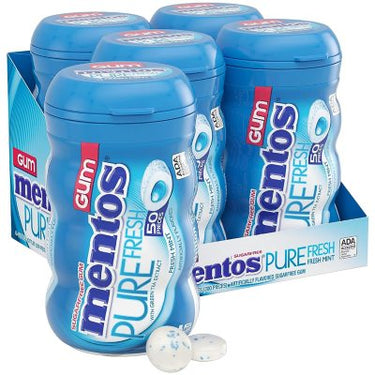 Mentos Pure Fresh Mint, Sugar-Free Chewing Gum, 50 Pcs., 4 Pk.